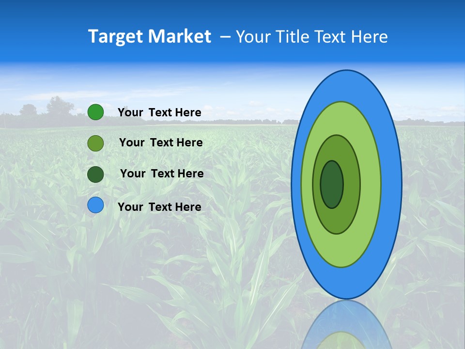 Spring Background Corn PowerPoint Template