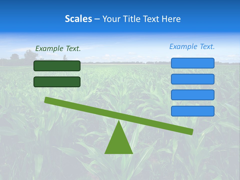 Spring Background Corn PowerPoint Template
