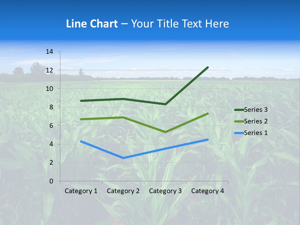 Spring Background Corn PowerPoint Template