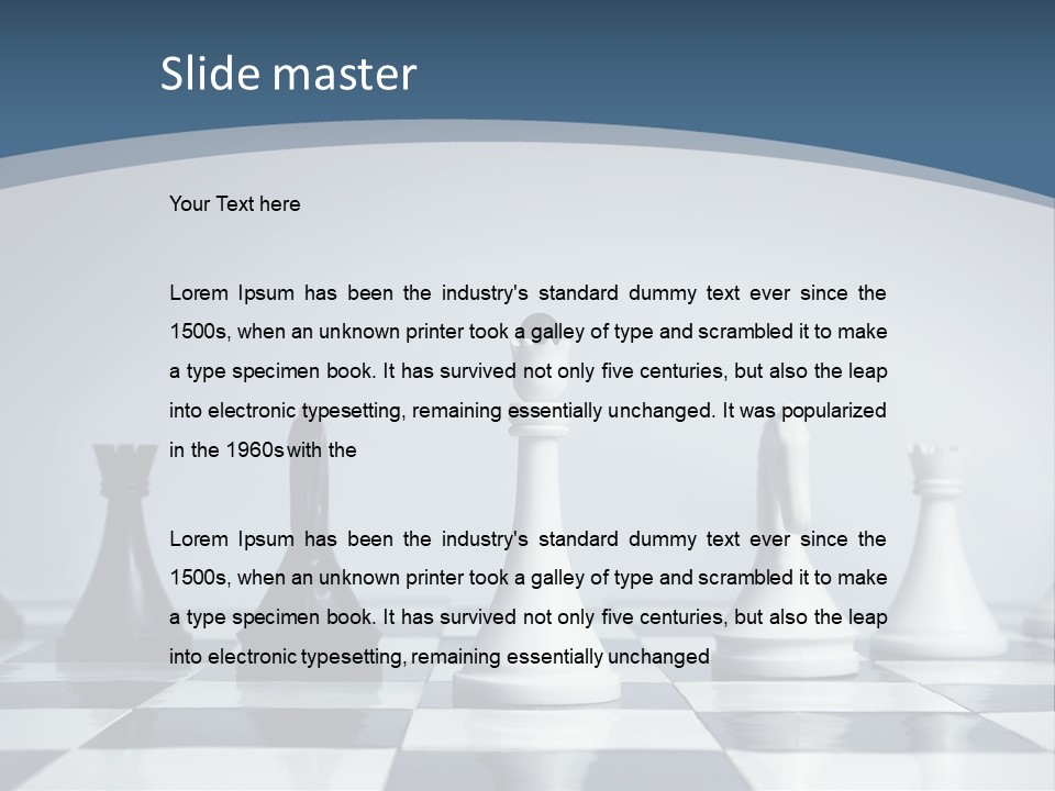 Team White Game PowerPoint Template
