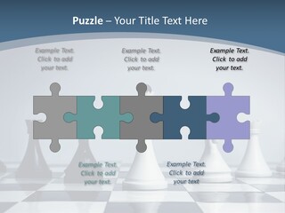 Team White Game PowerPoint Template