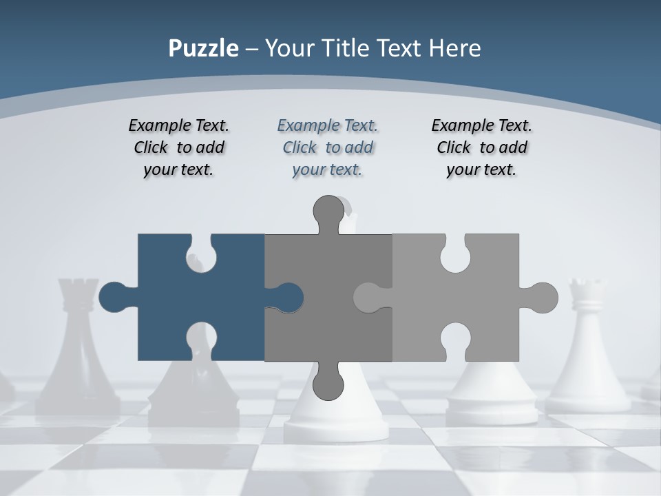 Team White Game PowerPoint Template