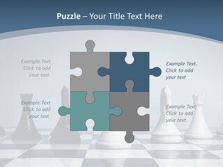 Team White Game PowerPoint Template