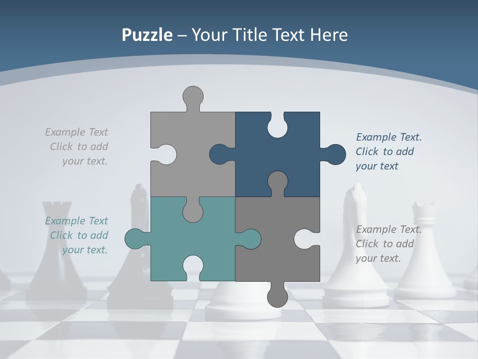 Team White Game PowerPoint Template