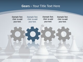 Team White Game PowerPoint Template