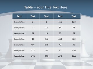 Team White Game PowerPoint Template
