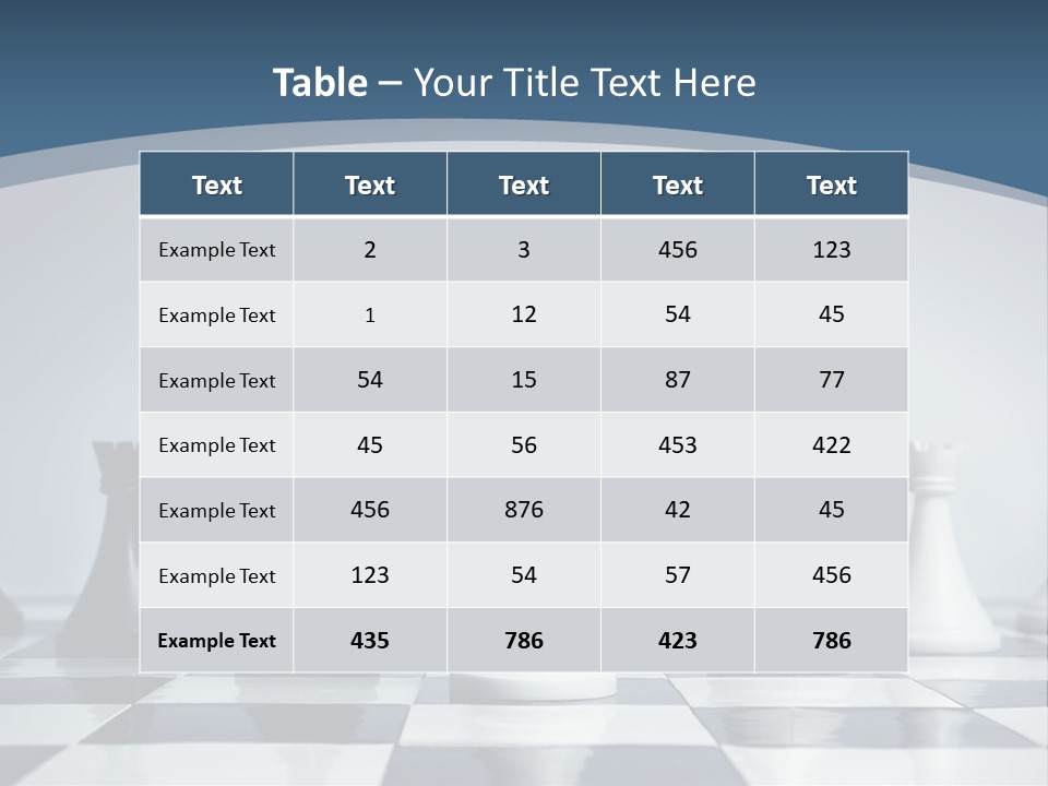 Team White Game PowerPoint Template