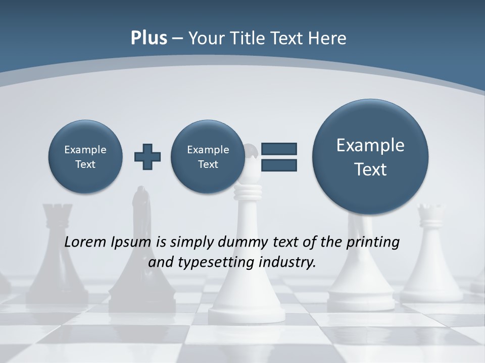 Team White Game PowerPoint Template