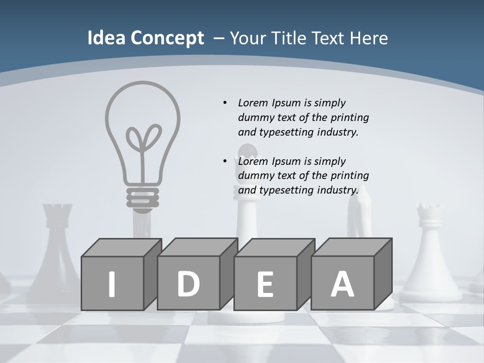 Team White Game PowerPoint Template