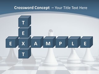 Team White Game PowerPoint Template