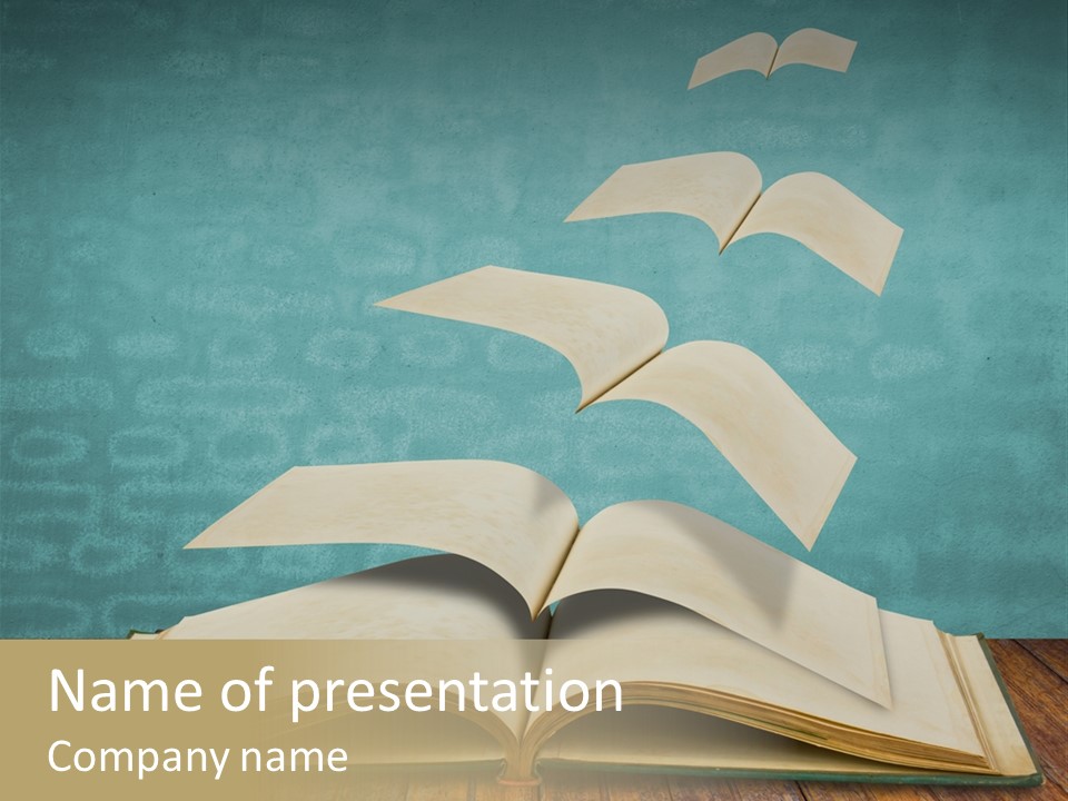 Diary Storytelling Office PowerPoint Template