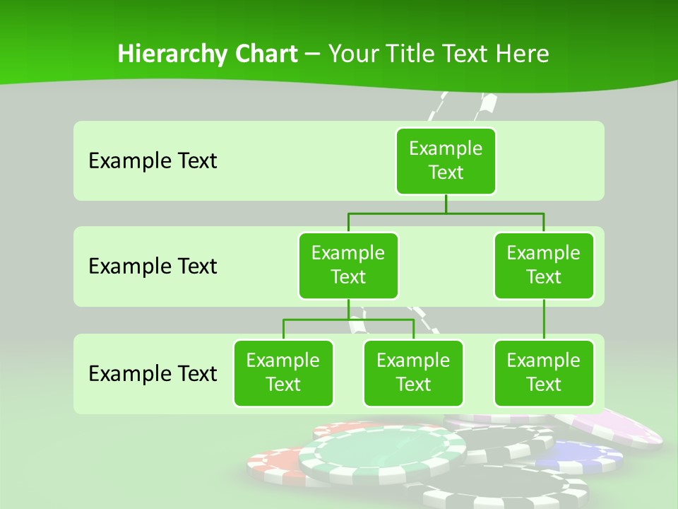 Roulette Blue Fortune PowerPoint Template