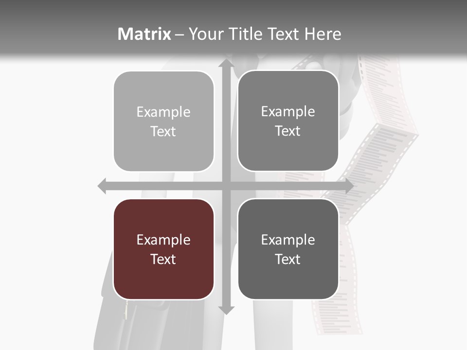 Isolated Person Business PowerPoint Template