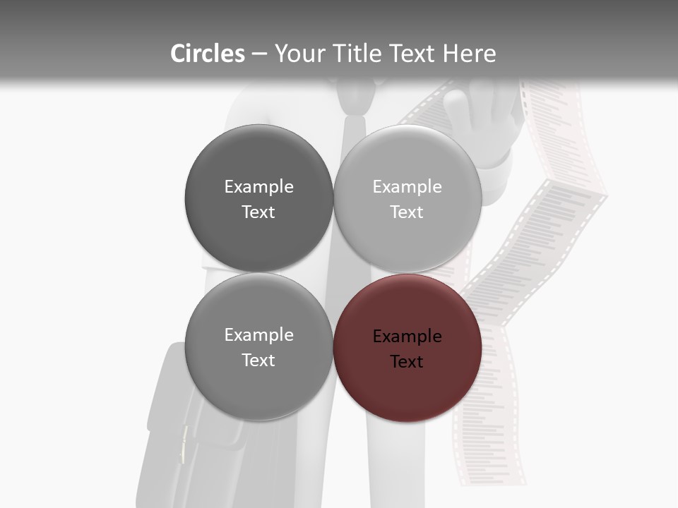 Isolated Person Business PowerPoint Template