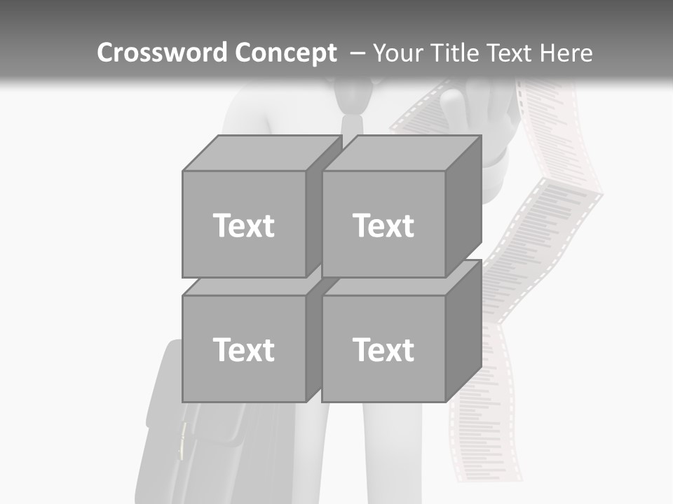 Isolated Person Business PowerPoint Template