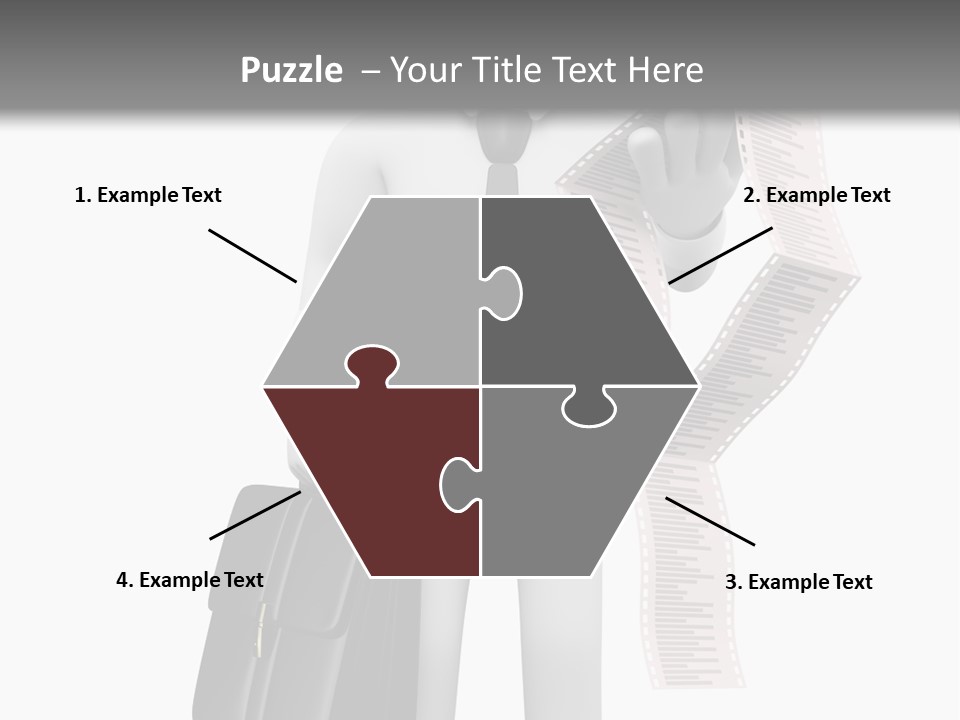 Isolated Person Business PowerPoint Template