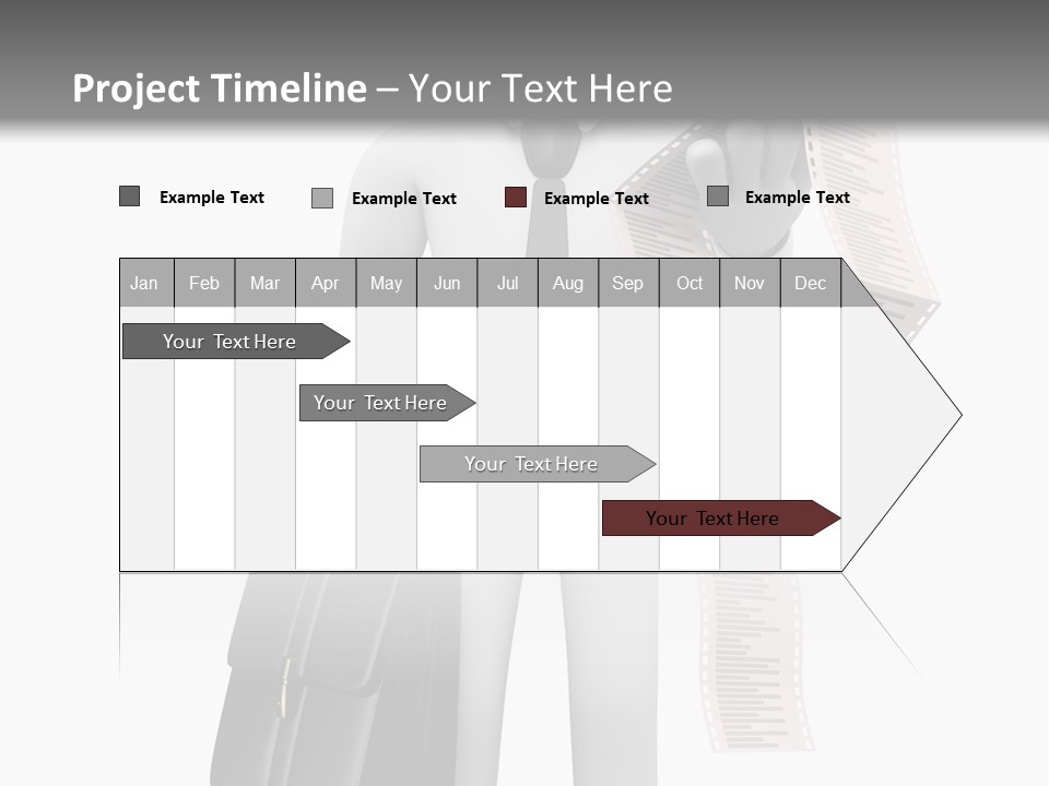 Isolated Person Business PowerPoint Template