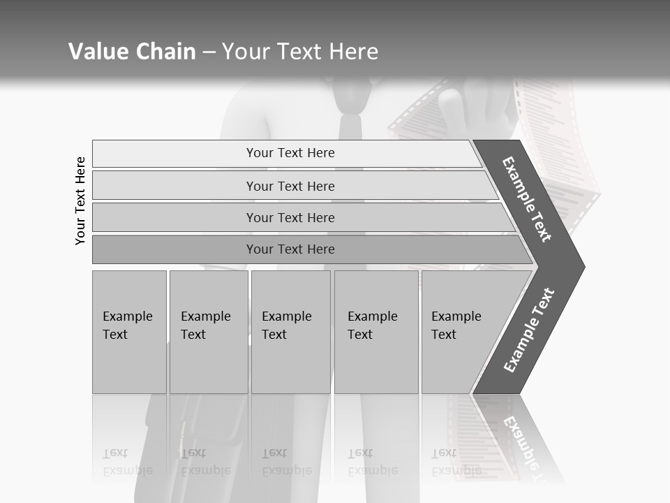 Isolated Person Business PowerPoint Template