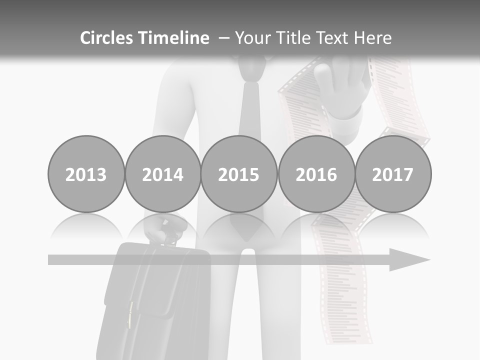 Isolated Person Business PowerPoint Template