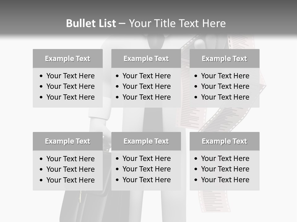 Isolated Person Business PowerPoint Template