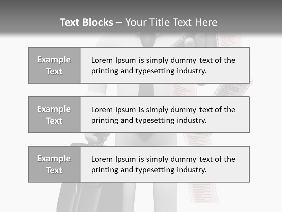 Isolated Person Business PowerPoint Template