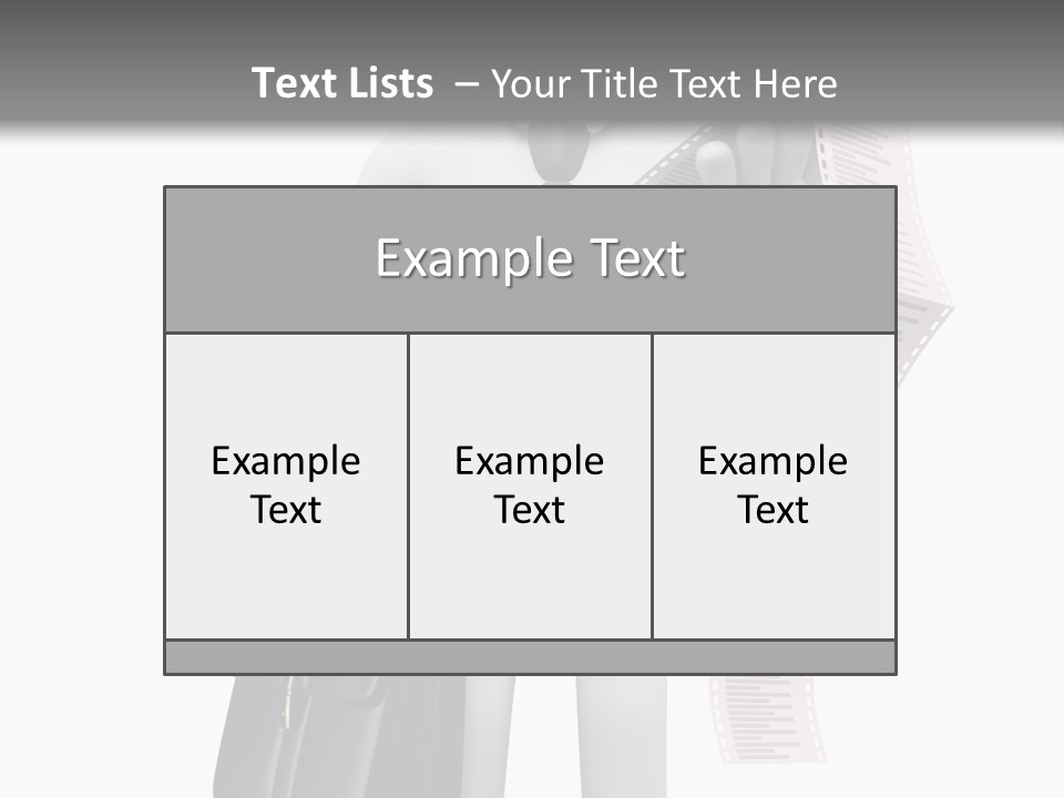 Isolated Person Business PowerPoint Template