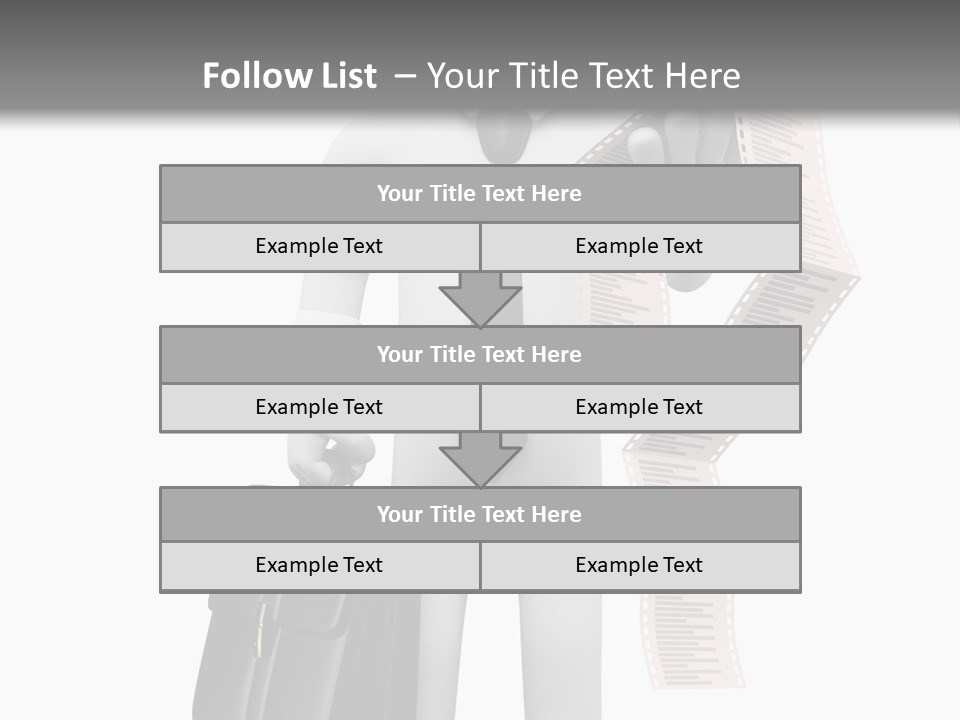 Isolated Person Business PowerPoint Template