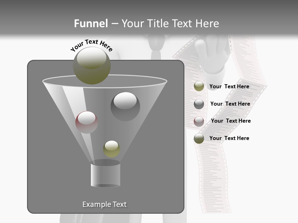 Isolated Person Business PowerPoint Template