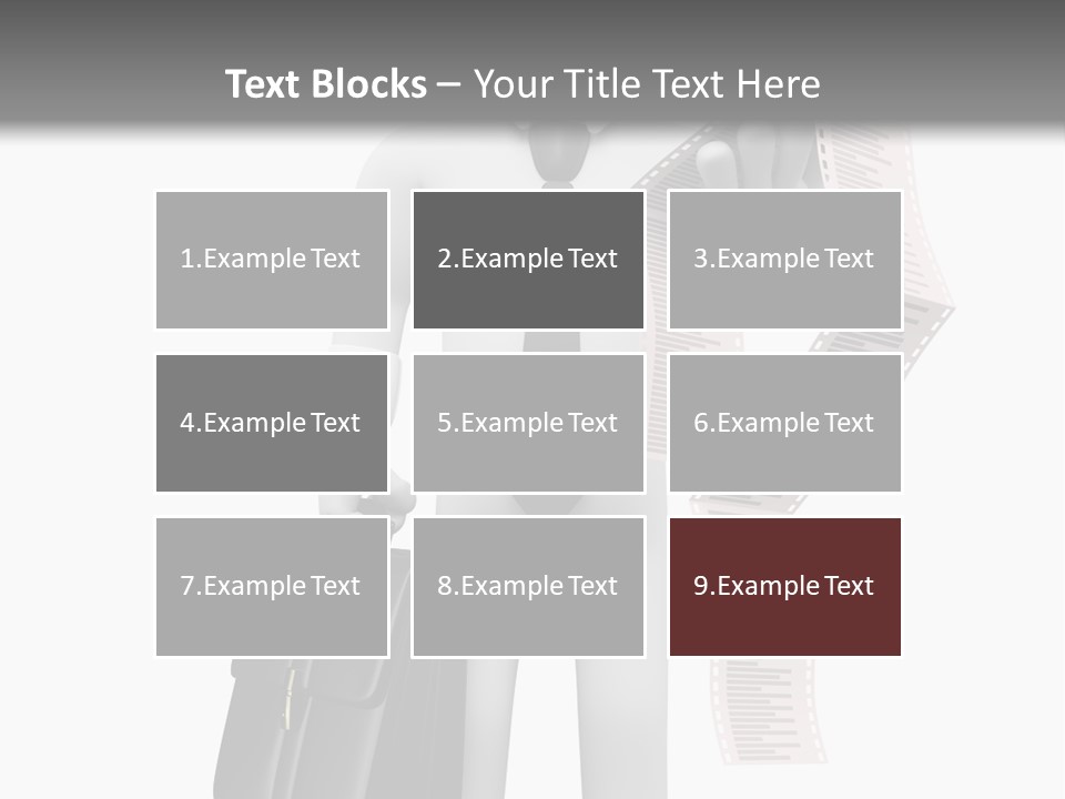 Isolated Person Business PowerPoint Template
