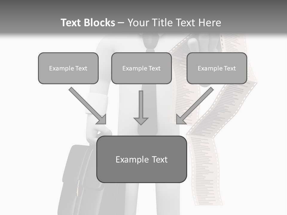 Isolated Person Business PowerPoint Template