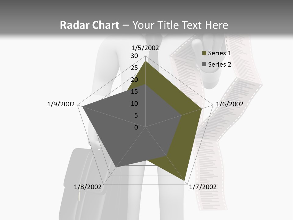 Isolated Person Business PowerPoint Template
