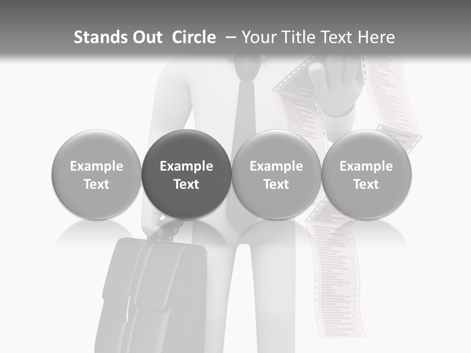 Isolated Person Business PowerPoint Template