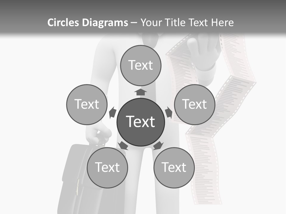 Isolated Person Business PowerPoint Template