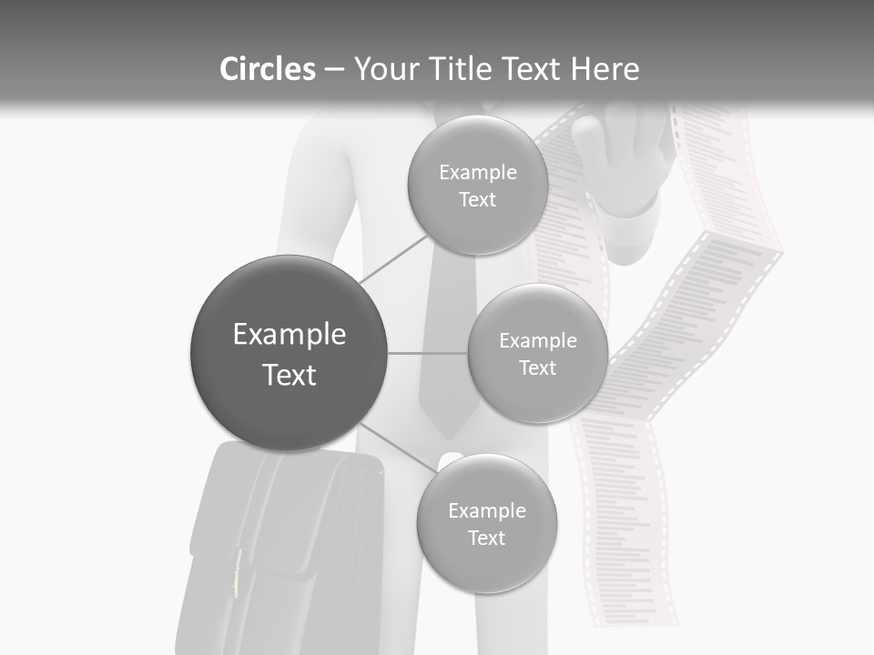 Isolated Person Business PowerPoint Template