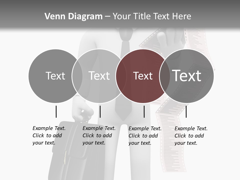 Isolated Person Business PowerPoint Template