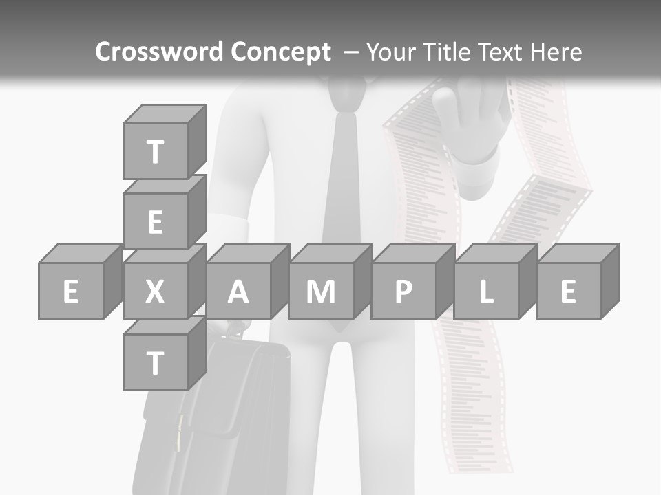 Isolated Person Business PowerPoint Template