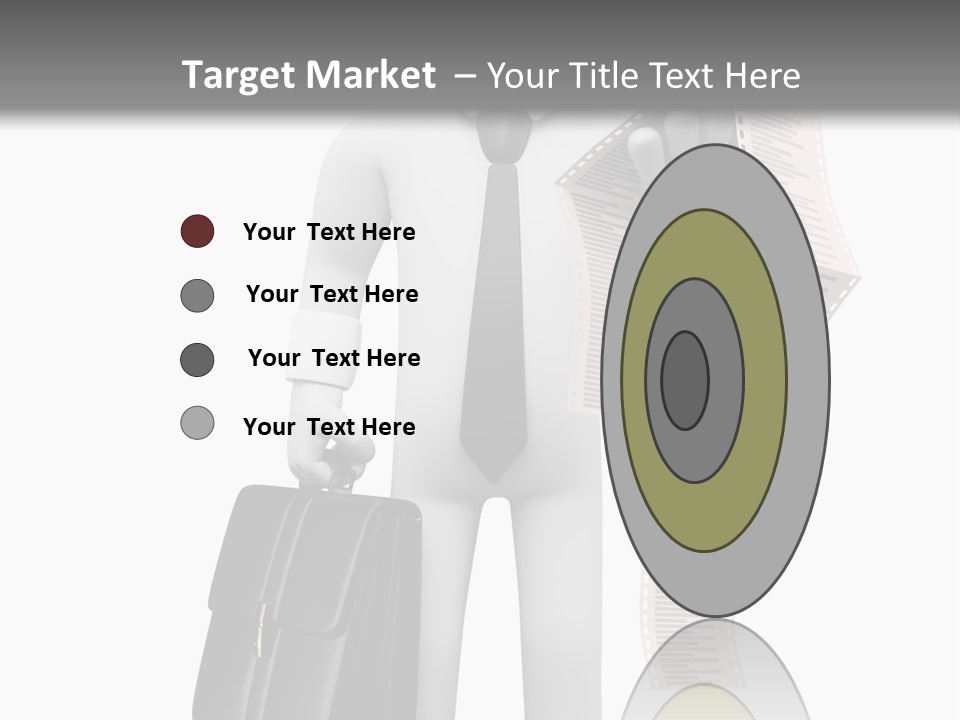 Isolated Person Business PowerPoint Template