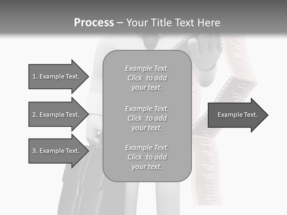 Isolated Person Business PowerPoint Template