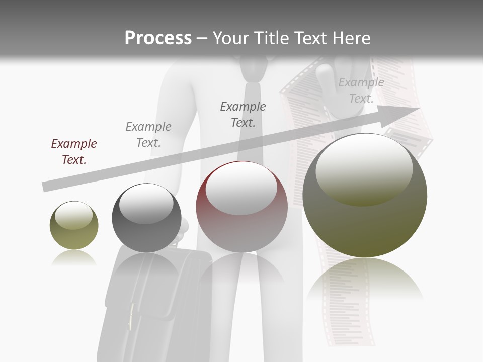 Isolated Person Business PowerPoint Template