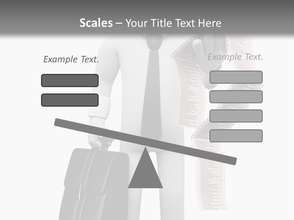 Isolated Person Business PowerPoint Template