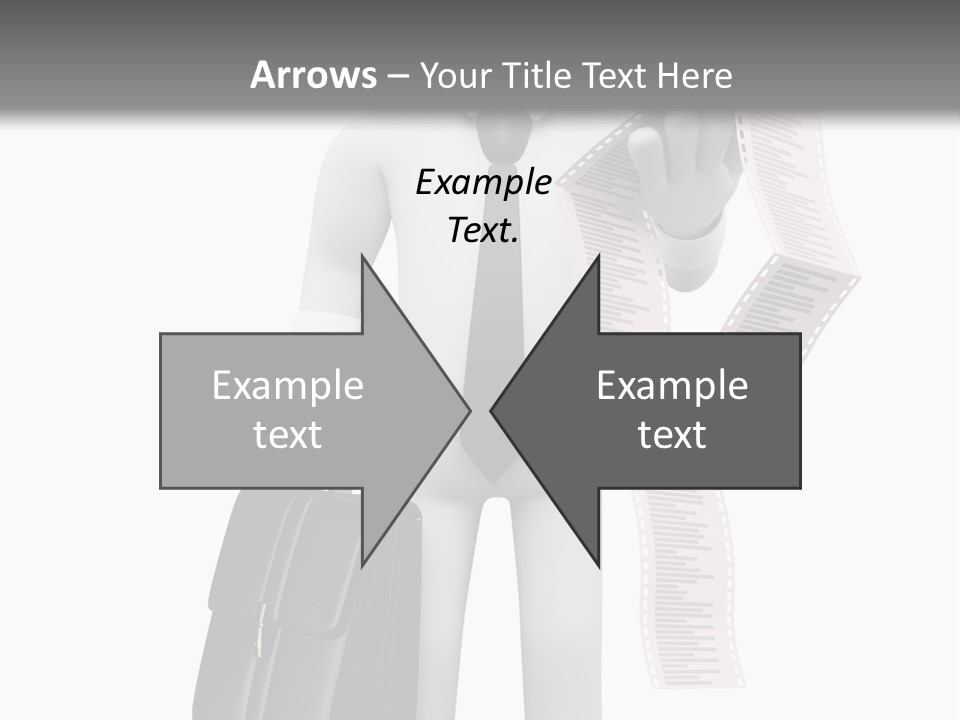 Isolated Person Business PowerPoint Template