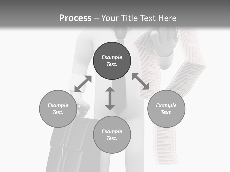 Isolated Person Business PowerPoint Template