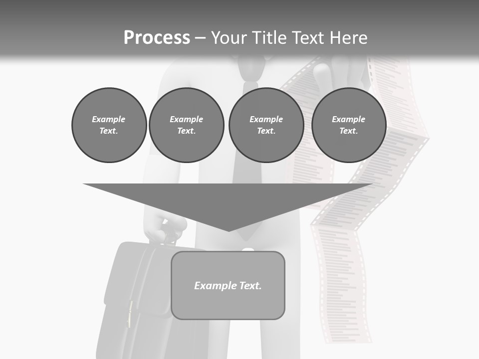 Isolated Person Business PowerPoint Template