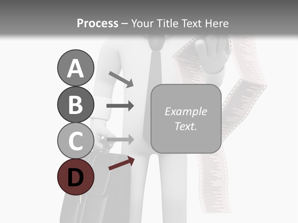 Isolated Person Business PowerPoint Template