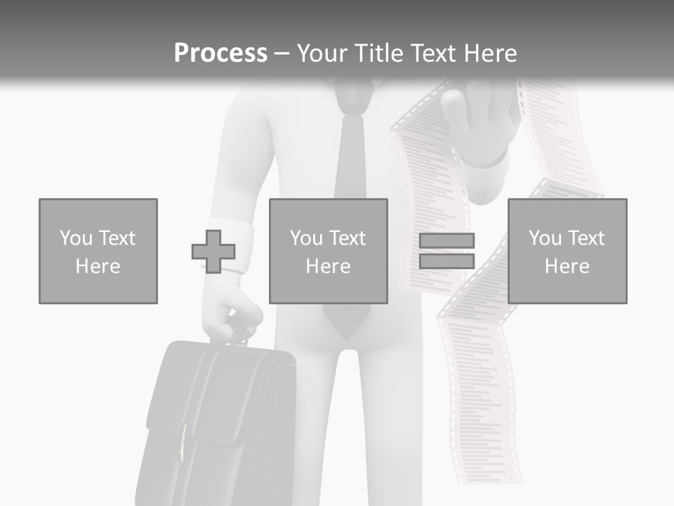 Isolated Person Business PowerPoint Template