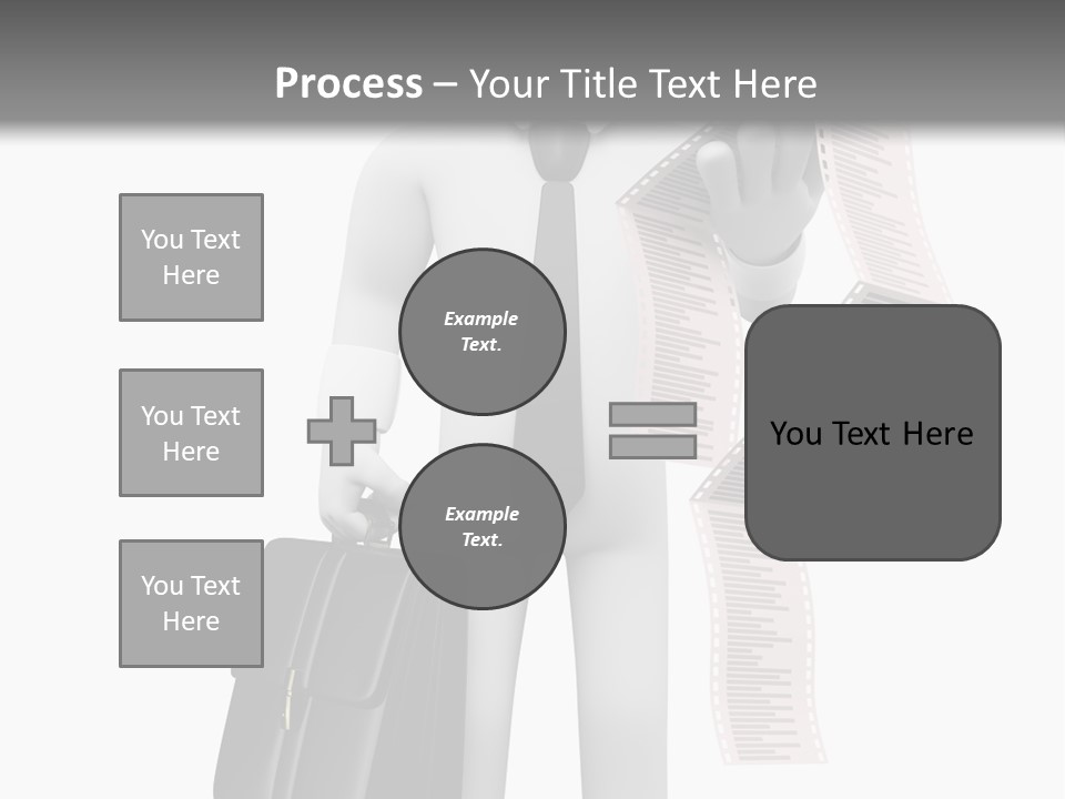 Isolated Person Business PowerPoint Template