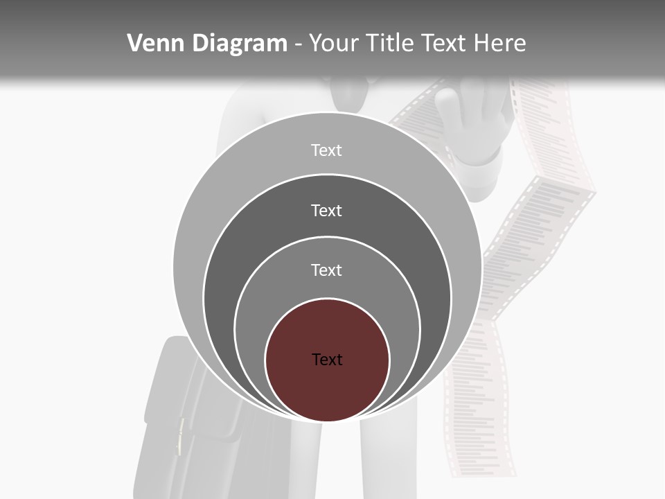 Isolated Person Business PowerPoint Template