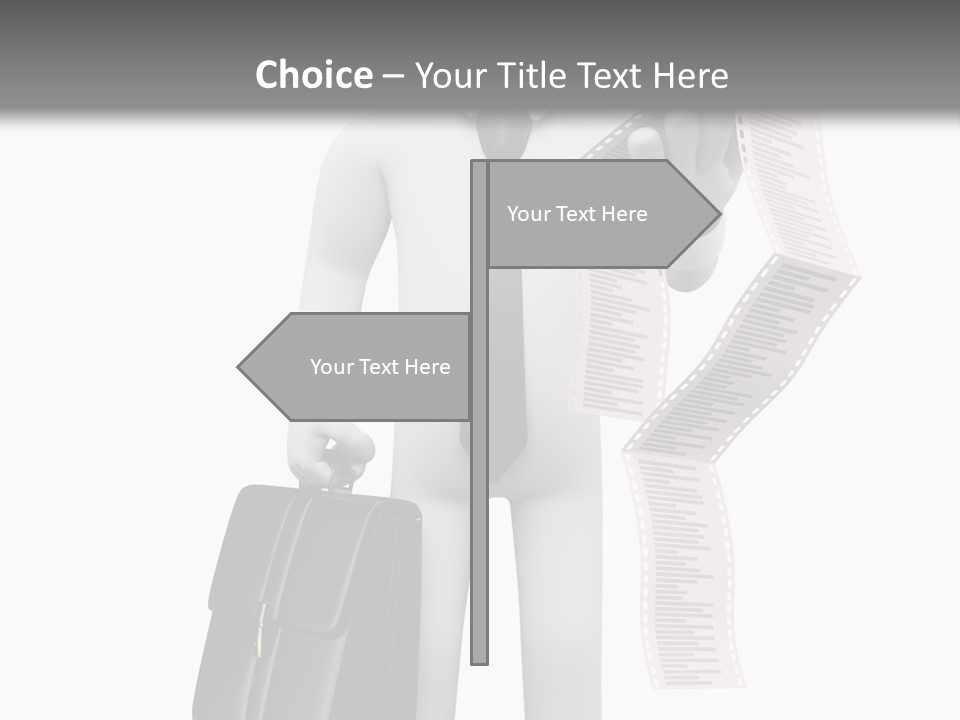 Isolated Person Business PowerPoint Template