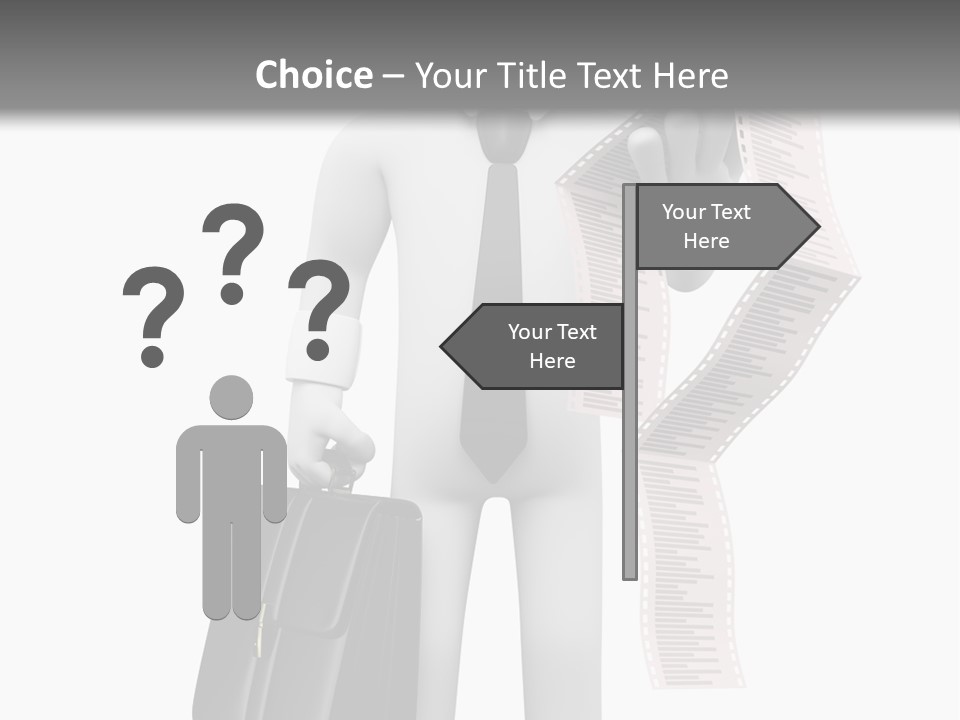 Isolated Person Business PowerPoint Template