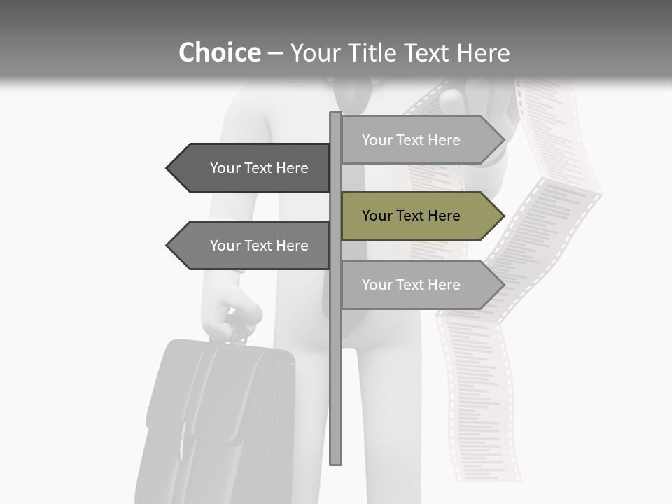 Isolated Person Business PowerPoint Template